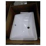 18/20/21-inch Ceramic Rectangular Undermount Bathroom Sink with Overflow- Retail:$89.99