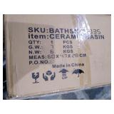 18/20/21-inch Ceramic Rectangular Undermount Bathroom Sink with Overflow- Retail:$89.99