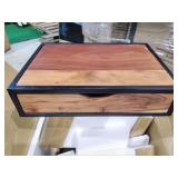 Lana Acacia & Iron Powered Accent C Table w/ USB & AC Power- Retail:$169.49