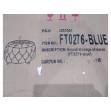 Adeco Round Storage Modern Button Tufted Storage Ottomans -Retail $152.99