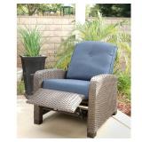 Barcalounger Galloway Cushioned Fully Woven Recliner Indigo Retail: $944.99