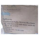 Barcalounger Galloway Cushioned Fully Woven Recliner Indigo Retail: $944.99