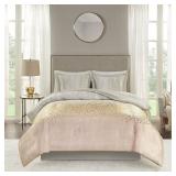 Madison Park Midnight Garden 3 Piece King/California King Duvet Set Bedding -Retail $73.94