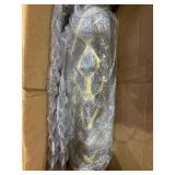 Gold Aluminum Contemporary Decorative Vase 27" -Retail $81.56