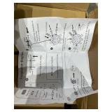 Modern Crystal Firework Chandelier, Gold 12 Light -Retail $102.98