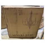 Covent Park 34" Wide Brushed Honey Gold 9-Light Chandelier Retail: $799.99