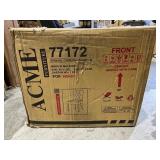 ACME Farren Side Chair in Beige Fabric and Espresso Finish (Set of 2) Retail: $439.99