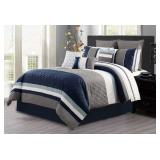 Safdie & Co. Comforter Set 7Pc D Microfiber Ryker Multi Double