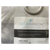 Clean Window Textured Weave Anti-Dust Blackout Grommet Window Curtain Panel, White, 50X96 (Set of 2) -Retail $61.99