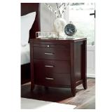 Tables Brighton Charging Station Nightstand in Cinnamon -Retail $454.49