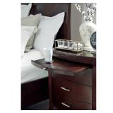 Tables Brighton Charging Station Nightstand in Cinnamon -Retail $454.49