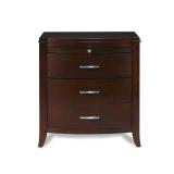 Tables Brighton Charging Station Nightstand in Cinnamon -Retail $454.49