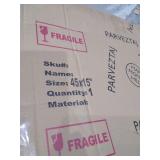 Handmade Parvez Taj--Pikakari Print On White Wood 45x15" -Retail $136.49