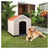 Rimax Resin Dog House for Medium and Large Breeds, Taupe Retail: $113.99