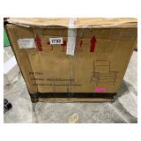 Sienna Wood Arm Push Back Faux Leather Recliner by Greyson Living - Caramel Retail: $684.99