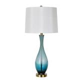 Jasmin Blue Glass 31-inch Table Lamp Retail:$122.99