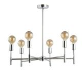 Turing 28.5" Adjustable Height Metal LED Pendant, Chrome by JONATHAN Y Retail:$125.13