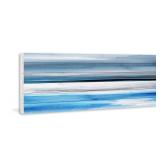 Handmade Parvez Taj--Pikakari Print On White Wood 45x15" -Retail $136.49