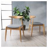 Francie Mid-century Dining Chairs (Set of 2) by Christopher Knight Home Retail:$212.99