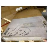 Zinus Anuar Banded Grey Upholstered Metal Headboard Full