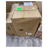 Set of 2 Conrad Cantilever Dining Chairs Distressed Mocha/Black - Crosley