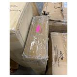 HOMCOM Rolling Kitchen Island Cart with Rubber Wood Top, 3-Tier Spice Rack, Towel Rack and Drawers for Dining Room Retail:$286.99