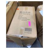 HOMCOM Round Linen Fabric Storage Ottoman Footstool with Removable Lid Retail:$152.49