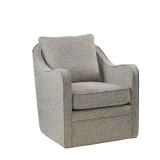 Madison Park Betty Slub Weave Wide Seat Swivel Arm Chair Retail:$359.99