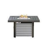Corvus Abruzzo 42 Inch Square Aluminum Propane Fire Pit Table Retail:$1132.49