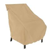 Classic Accessories Terrazzo Water-Resistant 26 Inch High Back Patio Chair Cover