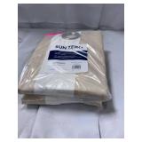 Pair of Sun Zero Valencia 54" x 95" Cabana Stripe Indoor/Outdoor Uv Protectant Curtain Panels