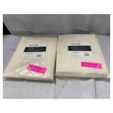 Pair of Silvia 50" x 63" Crushed Semi-Sheer Curtain Panels