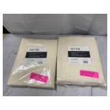 Pair of Silvia 50" x 63" Crushed Semi-Sheer Curtain Panels