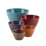 Rachael Ray Cucina Melamine Nesting Measuring Cups, 5-Piece Set, Assorted