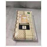 Adirondack ecru/toast 36" kitchen curtain tier