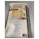 Adirondack ecru/toast 36" kitchen curtain tier
