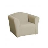 Surefit Sure Fit Piccadilly Velvet Embossed Stretch Chair Slipcover Birch 1