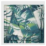 Printed Pattern 100% Cotton Peach Percale Sheet Set Exotic Fern Blue - Feather Tales