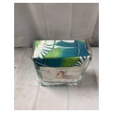 Printed Pattern 100% Cotton Peach Percale Sheet Set Exotic Fern Blue - Feather Tales