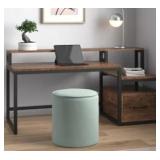 Aaron Furniture Designs Modern Writing Computer Desk Study W/ 2 Drawers Bedroom