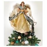 16.5" Fabric Trinity Angel W/Harp - 16.5 Retail:$79.98