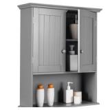 Wall Mount Bathroom Cabinet Wooden Medicine Cabinet Storage Organizer Retail:$144.99