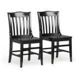 Copper Grove Cronewood Black Wooden Seat Set of 2 - Black Retail:$136.49
