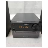 Philips BTM2310 Mini Stereo System with Bluetooth (CD, MP3, USB for Charging, Ukw, 15 Watt) - Black