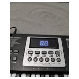 Beginner 61-Key Portable Electric Keyboard with Built-in Speakers, Digital Display, Microphone, Dual Power Supply, Recording, Adult Music Sheet Music Stand, Black, 29.9 Inch