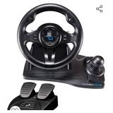 Superdrive - GS550 steering racing wheel with pedals, paddles, shifter and vibration for Xbox Serie X/S, PS4, Xbox One, PC (programmable for all games)