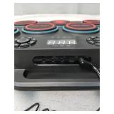 ODIKALA Portable Drums, Tabletop Drum Set, 7 Pad Digital Drum Kit with Manual Mode/Bluetooth, Touch Sensitivity, Rechargable Electronic Drum Set, Electric Drum Pads, LED Display Drum Machine