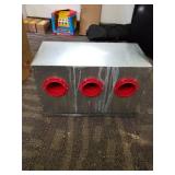 RentACoop 65lb Capacity 6-Port All Weather Metal Poultry Feeder Used