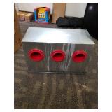 RentACoop 65lb Capacity 6-Port All Weather Metal Poultry Feeder Used