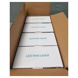 Stage Lights U`King 18 RGB LED Par Light Sound Activated Stage Lighting By DMX 512 and Remote Control Uplights for Wedding Birthday Party DJ Events Church (4 Pack)